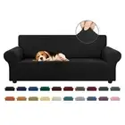 KEKUOU Stretch Sofa Cover Slipcover ，Couch Covers for 3 Cushion Couch Sofa