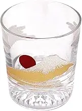 AR0604558 Rock Glass, Old Fashioned Glass, Gold Fuji, 7.8 fl oz (220 ml), Made in Japan, Clinker Treatment, Soda Glass, Sparkling Japanese Rock Glass, Gift