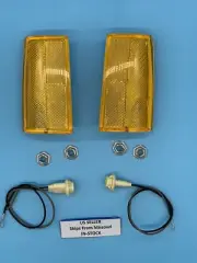 PAIR Front Side Marker Lamps for 81 - 85 Caprice W/ Socket Pigtail & Nuts KIT
