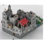MOC-45559 Medieval Castle with Chapel with Stained Glass 12321 Pieces