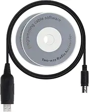 EMSea USB to 8 Pins CT-62 CAT Programming Cable & CD Compatible with YAESU FT 857 857D FT100 817 817D VX 1700 Radio Walkie Talkie 1.8M