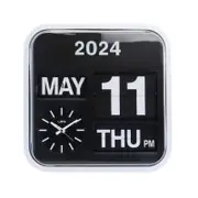 Leni Bankers Wall Clock With Calendar 43x43cm Black