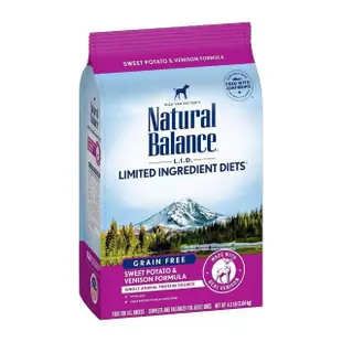 【Natural Balance】LID低敏無穀地瓜鹿肉全犬配方-4.5磅(WDJ首選推薦 單一肉源 狗飼料)