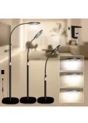 Magnifying Glass with Light and Stand, 10X Magnifying Lamp, 2-In-1 Desk Magnifie