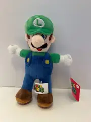 Nintendo Super Mario LUIGI 9" Character Plush Toy, New w/Tags - 2021 - *FUZZY*