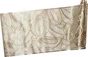 Maxwell & Williams Table Accents Cut-Out Runner 35x180cm Leaf Gold