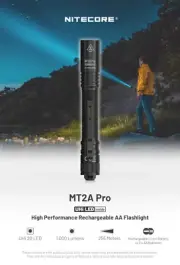 New Nitecore MT2A Pro USB Charge 1000 Lumens LED Flashlight Torch Work Lights