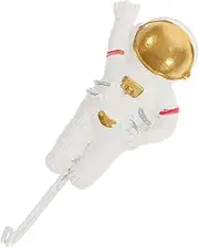 Gadpiparty Astronaut Shape Self Adhesive Wall Hook Fun Decorative Coat Hanger for Entryway Bathroom Bedroom No Drilling Required Easy Installation Multipurpose Storage