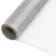 Aluminum Mesh Screen 60x500cm Silver Durable Insect Protection