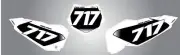 Custom Number Plate stickers SHINE style to fit KTM 150 SX 2007- 2010 decals