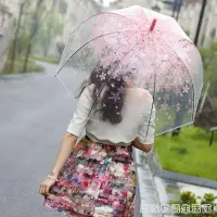 在飛比找樂天市場購物網優惠-買一送一 日本櫻花傘韓國透明雨傘摺疊小學生公主兒童女孩拱形小