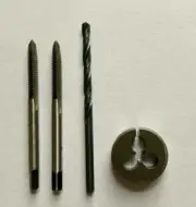 STUART & OTHER MODEL LIVE STEAM ENGINE, 5/32 X 32 BSW TAP & DIE & DRILL SET