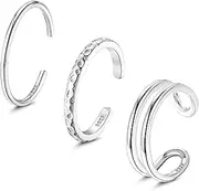 [Diamday] 925 Sterling Silver Open Toe Ring