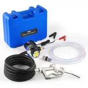 Fuel Transfer Pump Electric Diesel Kerosene Pump 12V DC Nozzle Hoses w Case