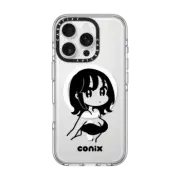 iPhone 16 Pro Clear Case MagSafe Compatible Girl '22