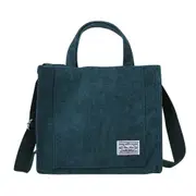 Corduroy Zipper Shoulder Bag For Women Cotton Canvas Handbag Casual Tote Female Eco Crossbody Bag Ladies Vintage Messenger Bag