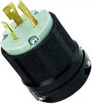 OCSParts L6-20P Locking Plug 20A 250V AC 2 Pole 3 Wire cUL Listed NEMA L6-20