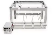 Brazilian High Stainless Rotisserie BBQ Grill Skewers 4 skewers Churrasqueira