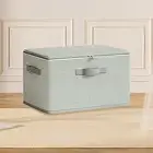 Folding Storage Box Closet Organizer with Lid Zipper Space Saving Clothes
