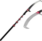 Telescopic Pole Saw, 24FT/7.2M Extendable Telescoping Landscaping Pole Saw Used for Pruning and Trimming Branches and Leaves High-altitude Fruit Tree Pruner Pole Branch Saw