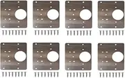 Glass Door Hinge Panel,4/6/8 PCS Cabinet Hinge Repair kit Door Hinge Repair kit Cabinet Hinge Repair Plate for Cabinet Hinge(Color:6 PCS) (Color : 6 Pcs) (Color : 8 Pcs) (Color : 4 Pcs) 4 Pcs (Color