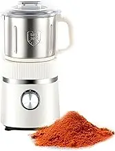 Grain Grinder, 500W Electric Coffee Grinder, 800G Large Capacity Dry/Wet Grinding Dual Purpose with Removable Lid, 26000R/min 4 Gear Adjustment Spice Grinder for Coffee Bean, Pepper, Grain, Spice.