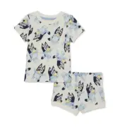 Bluey T-Shirt Shorts Set Outfit Toddler Girls Sz 5T NEW