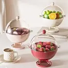 Plastic Snack Box Transparent Food Container Creative Candy Storage Bowl Home
