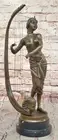 Elegant Bronze Musician Sculpture - Art Deco Masterpiece for Collectors sale Art