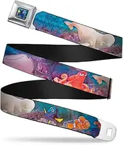 [Buckle-Down] Seatbelt Belt - Dory & 5-Friends Under the Sea - 1.5" Wide