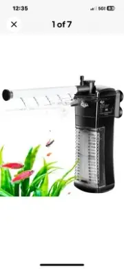 AQQA Aquarium Internal Filter, Submersible Power Filter Aq126. -18w