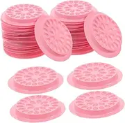 [Generic] 100pcs Lash Glue Holder False Eyelashes Eyelash Grafting Glue Pallet Glue Holder for Lash Extension Lash Pallet Lash Grafting Glue Holder Eyelash Grafting Supplies Pink Plastic