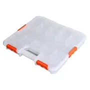 Tactix 18 Compartment Hardware Tools Storage box with Removable Dividers