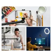 Telescopic Overhead Camera Mount Arm for Desk Stand with Ball Head Mount 11.8 20/30 51cm Extension 1/4 Compatible