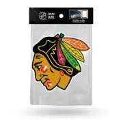 Chicago Blackhawks Static Cling Shape Cut Auto Decal Car Sticker SSCM