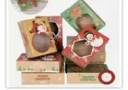 Christmas Candy Cookie Boxes Party Gift Box Bakery Cupcake Muffin Cake Box X48 P