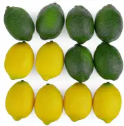 Artificial Lemons And Limes, Decorative Fake Prop Fruits - Set Of 12 6 of various colors
