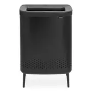 Brabantia Bo Dual 45 Litre Compartments Laundry Bin - Matte Black