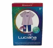 American Girl Luciana GOTY 2018 Pajamas PJ 18" Doll NIB Retired NEW IN BOX