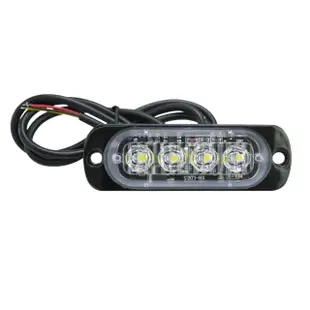 【邦邦科技】4led燈條12~24V 車邊燈 閃爍警示燈 白光/黃光/紅光 851-SL4(條燈 led燈泡 車用led燈)