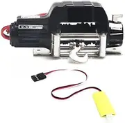 Waterproof Electric Winch Boat Trailer Winch Winch With 3CH Control Cable For 1/10 RC Crawler Car Ax&ia&l SCX10 Tr&ax&xa&s TRX4 RC&4W&D D90 A28M-