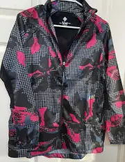 NWT LulaRoe Rise Determined Lightweight Jacket Hot Pink Black 2XS XXS