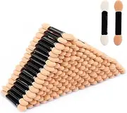 200 Pieces Disposable Dual Sides Eye Shadow Sponge Applicators Eyeshadow Brushes Makeup Applicator