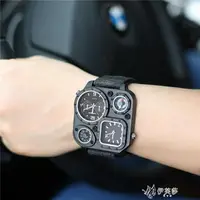 在飛比找樂天市場購物網優惠-時威堡大塊設計帆布手錶戶外方形指南針軍錶美式戰術潮錶