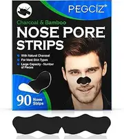 Nose Strips, 90 Pcs Nose Blackhead Remover Strips, Pore Strips for Blackheads, Blackhead Removal Deep Cleansing Nose Pore Strips for Men