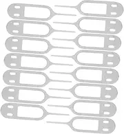 Tofficu 50pcs Stainless Steel Sim Card Ejector Pin for Mobile Phone 12mm Length Universal Sim Tool for Easy Access