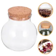 Cork Glass Storage Tank Baby Jar with Lid Containers for Food Coffee