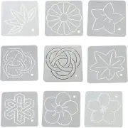 YICBOR Flower Line Quilting Stencil Kit, 9pcs Rulers and Templates...
