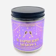 Bath & Body Works RASPBERRY MIMOSA Medium Scented Single Wick Candles 7 oz
