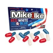 Mike and Ike 4.25 oz. RED WHITE & BLUE Patriotic Chewy Candy ** BB 3/2025 **